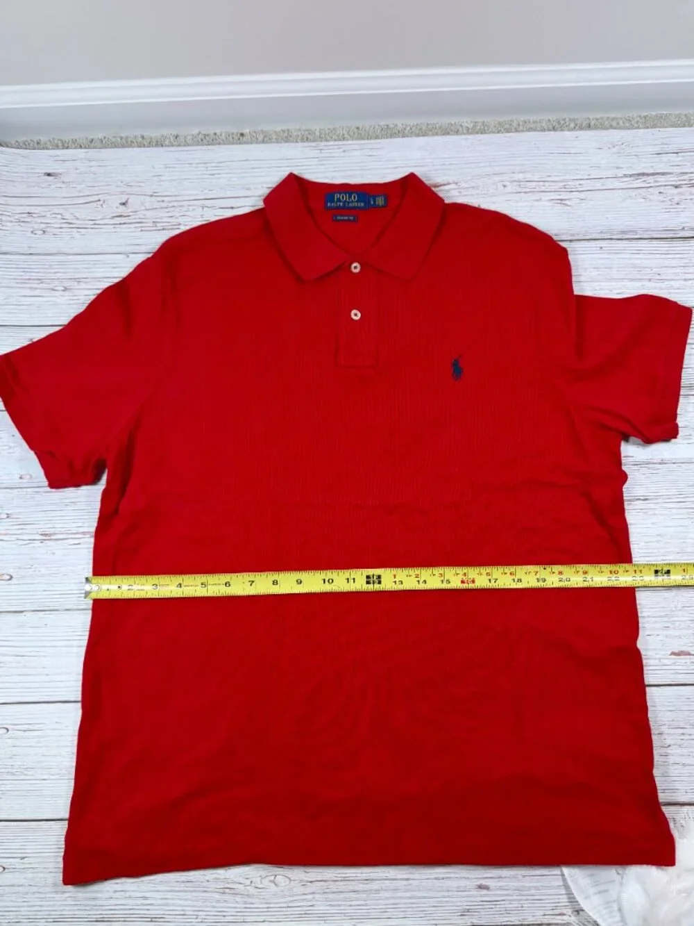 Polo Ralph Lauren Red Classic Fit Short Sleeve Polo Shirt - Picture 6 of 8